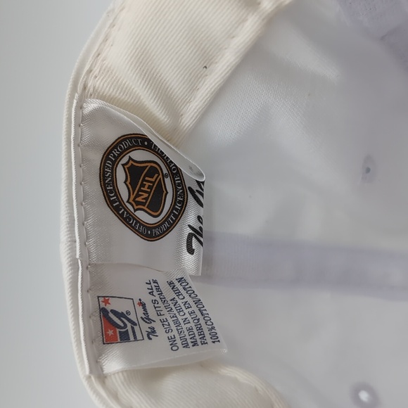 The Game| NWT Vintage MLB Washington Capitals White Sports Cap Snap Back - Picture 9 of 11